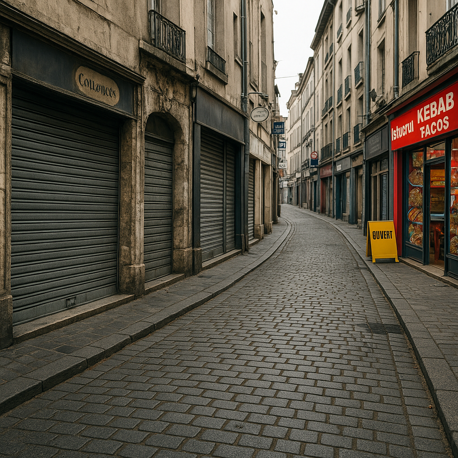 Mort des centres-villes : kebabs, État et désertification