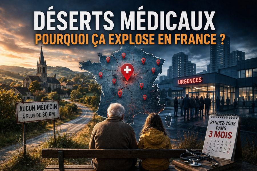 Pourquoi les déserts médicaux explosent en France ? Les 7 vraies causes