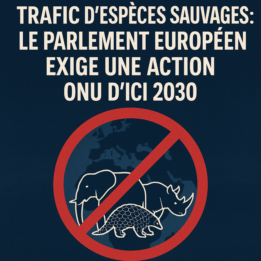 Trafic d’espèces sauvages : le Parlement européen exige une action ONU d’ici 2030